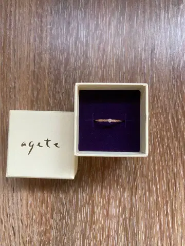 agete 다이아몬드 골드링 YG