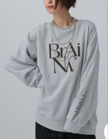 LEPSIM 모듬 로고 BIG 쭈리 풀오버 상의 맨투맨