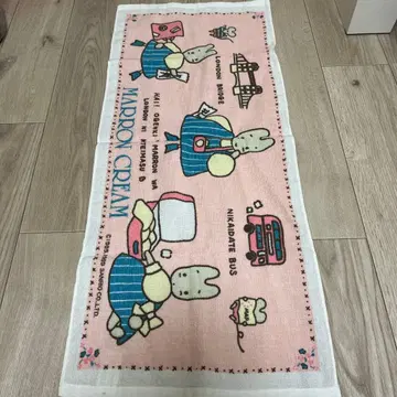 산리오 마론 크림 페이스 타월 미사용 새상품 레트로