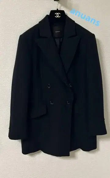 anuans 미들 길이 더블 자켓