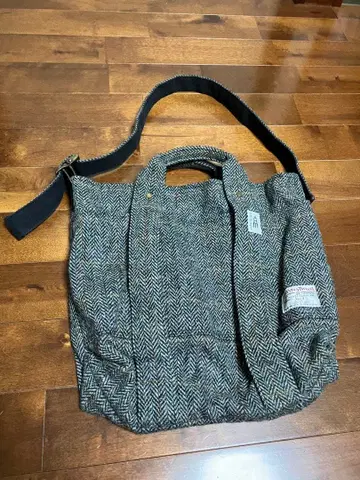 amiacalva 해리스 트위드 헤링본 숄더백