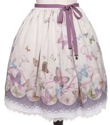 abilletage 아비에타주 버터플라이 스커트 아이보리