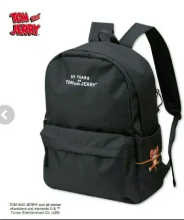 톰과 제리 자수 백팩 블랙 제리