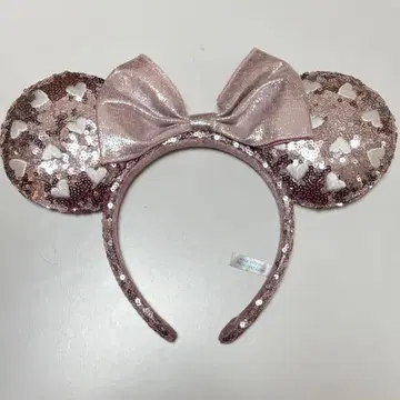 디즈니 하트형 스팽글 머리띠