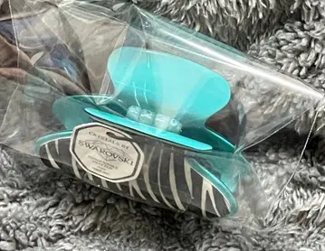 [새상품] 컴플렉스 비즈 제브라 패턴 림드 어드밴스 클립 M 스와로브스키