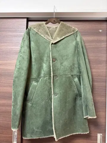 컴시즘 보아 후디 페이크 무스탕 코트 남성용 사이즈 M