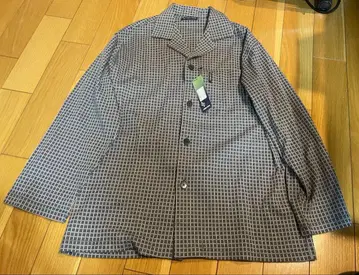 L'UOMO MUSK 체크 무늬 긴팔 셔츠 자켓 미사용품 L 레트로