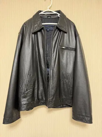 LONDON FOG 블랙 가죽 자켓 XL