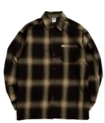 새상품급 CALTOP 칼탑 옴브레 체크 셔츠 M 사이즈 긴팔