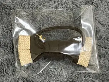 [ 새상품 ] 컴플렉스 비즈 머리끈 리본 브라운