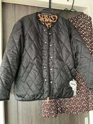 coca 워셔블 리버서블 퀼팅 블루종