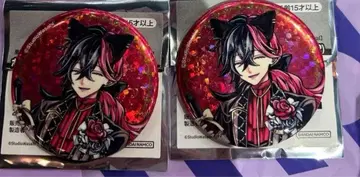 악마 집사와 블랙 고양이 난자타운 홀로그램 캔뱃지 루카스 2개