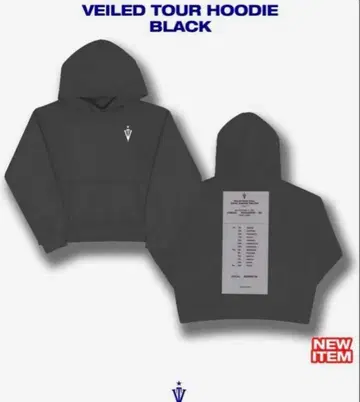 [ 새상품 ] VEILED TOUR 후드티 블랙 M KEIJU
