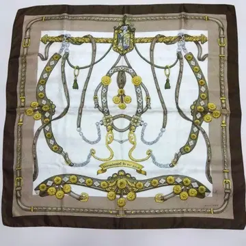 만테로 MANTERO 마구 디자인 빈티지 실크 스카프