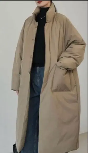 [ 미사용 새상품 ] 리찌 오버 사이즈 롱 다운 코트