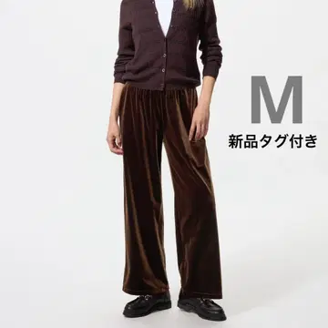 [새상품] 유니클로 소프트 벨로아 이지 팬츠 M 다크 브라운 UNIQLO