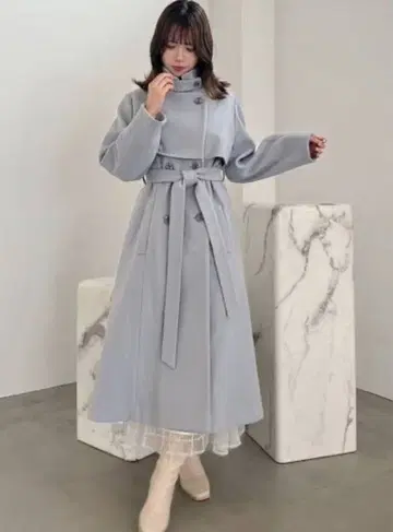 다즐린 2Way 컬러 레이디 코트