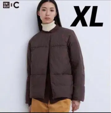 UNIQLO :C 여성용 라이트 다운 자켓 브라운 [ XL ]