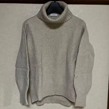 스픽 앤 스팬 울 캐시미어 터틀넥 스웨터 베이지