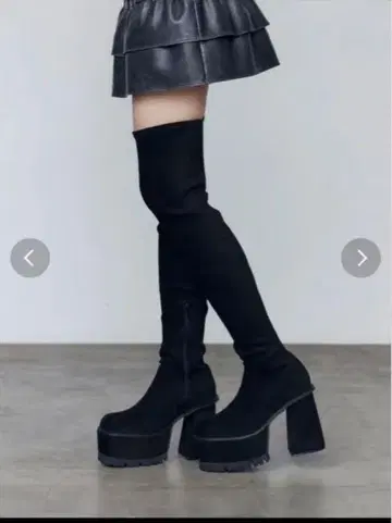 emoda 블랙 니하이 부츠 L 사이즈