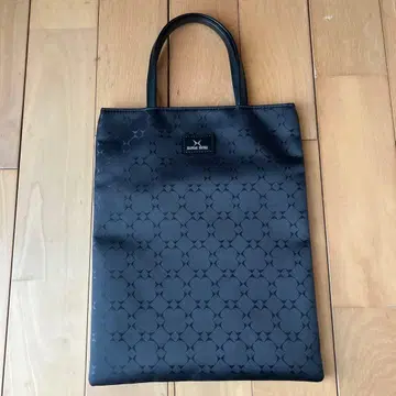 미사용 새상품 HANAE MORI 모리하나에 블랙 패턴 토트백