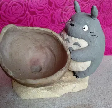 이웃집 토토로 토기풍 보물단지 플랜터 미사용 박스 있음 스튜디오 지브리