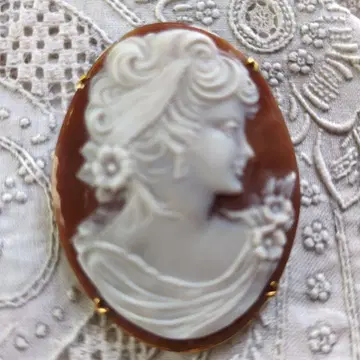 쉘 카메오 브로치 [컨디션 최상] 펜던트 겸용