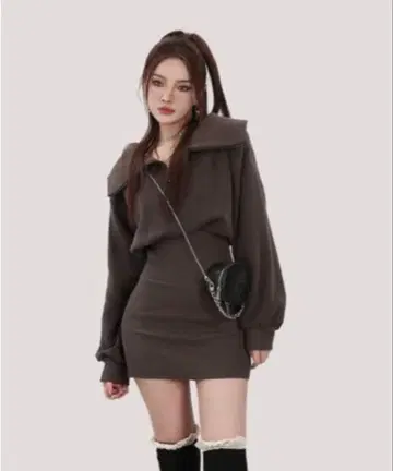 [ DALLA ] zip curler 원피스