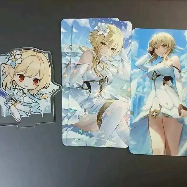 일괄) 원신 여행자 루미네 아크릴스탠드 & 카드텍