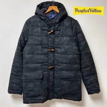 Purple and Yellow 코트 더플 충전솜 카모플라쥬 카모플라 M