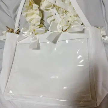 자카마트 A4 2WAY 펄 핸들 프릴 토트백 8주년 ver