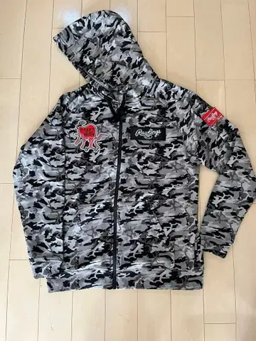 Rawlings 카모 패턴 후드 부착 자켓 L 사이즈