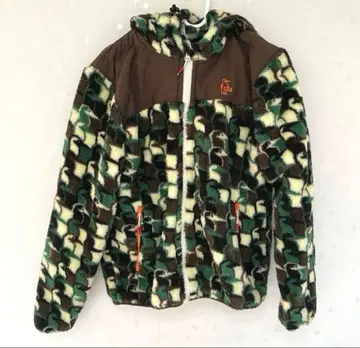 참스 엘모 플리스 풀 집업 후드티 올 패턴 사이즈 M