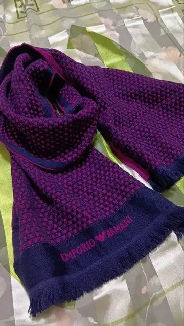 아르마니 EMPORIO ARMANI 격자 무늬 머플러