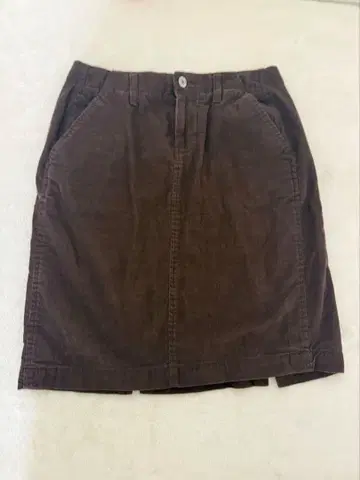 빈티지 구제 의류 스커트 브라운
