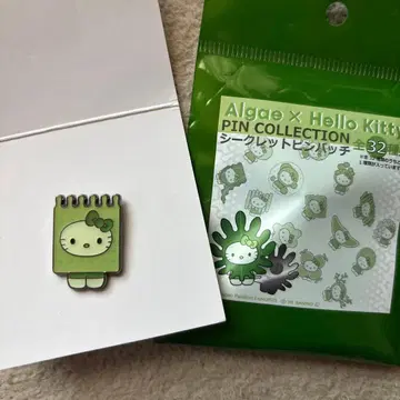Algae x 헬로키티 시크릿 핀 배지 오사카 간사이 만박 일본관