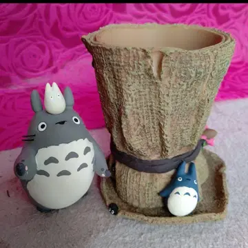 이웃집 토토로 린넨 꽃다발 플랜터 미사용 박스 있음 스튜디오 지브리
