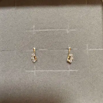 미사용 새상품 주얼리 TSUTSUMI 귀걸이 큐빅 지르코니아 k10