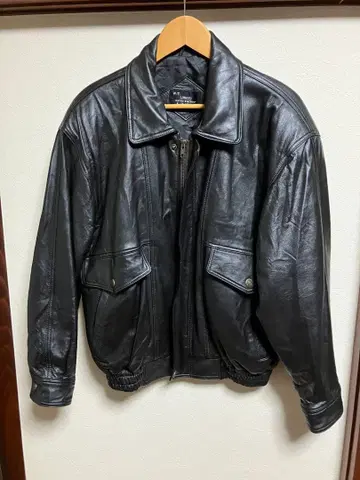 80~90s M.T. LEGEND 블랙 가죽 자켓