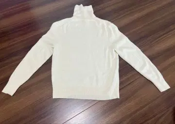 UNIQLO 유니클로 캐시미어 100% 터틀넥 니트 M 아이보리