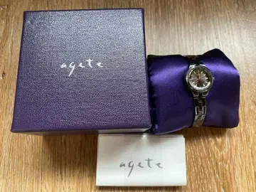 agete 쿼츠 손목시계 블랙