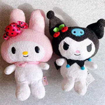 [ 산리오 ] 마이멜로디 쿠로미 마이멜로 3L BIG 봉제 인형 2점