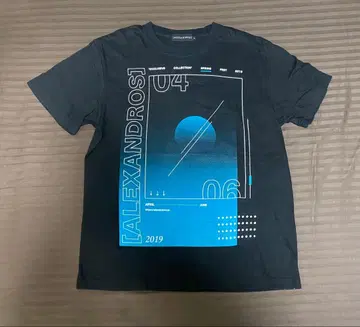 [Alexandros] 2019 그래픽 T셔츠 블랙 S사이즈