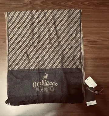 [ 택 포함 미사용 새상품 ] Orobianco 오로비안코 스톨 브라운