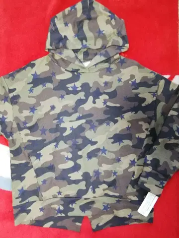 새상품 컬렉션 카모 패턴 후드티 후드 부착 루즈핏 F 디노스