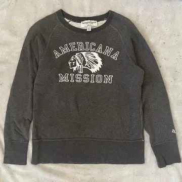 Americana 유즈드 가공 로고 맨투맨 S 일본제