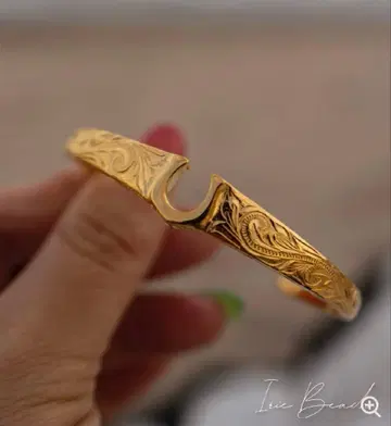 IRIEBEACH 뱅글 골드 하와이안 주얼리 스테인리스