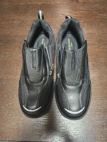 25.5cm EASY WALKER 남성용 블랙 스니커즈