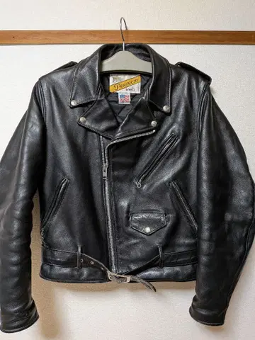 안정적인 인기 618 Schott 블랙 더블 라이더 자켓