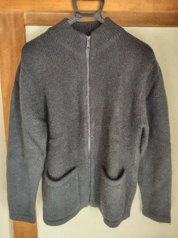 Domon 100% 셰틀랜드 울 집업 스웨터